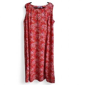 Vintage Floral Maxi Dress Bright and Fun Print